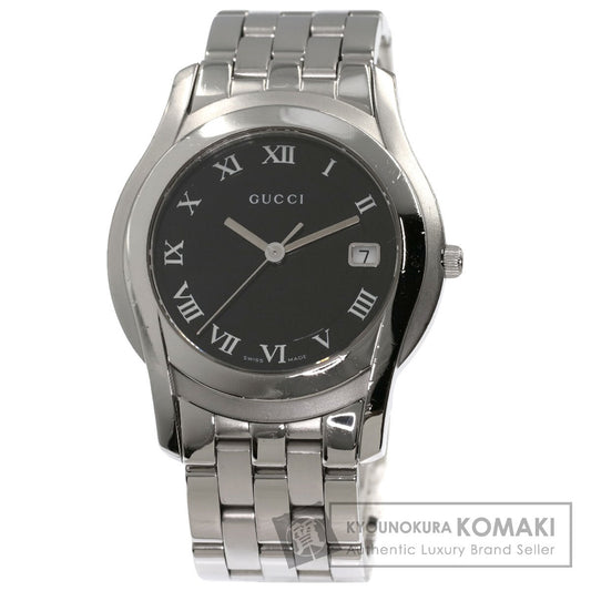 GUCCI Round face Watches 5500M Stainless Steel/Stainless Steel mens