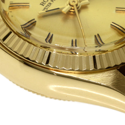 ROLEX Oyster perpetual Watches 6719 K18 Yellow Gold/Leather Ladies