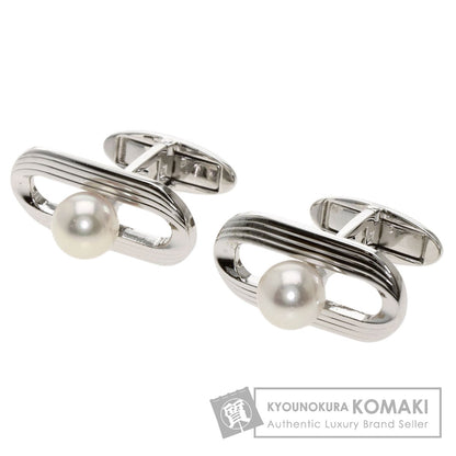 MIKIMOTO   cuffs Akoya pearl Pearl 0.3" Silver mens