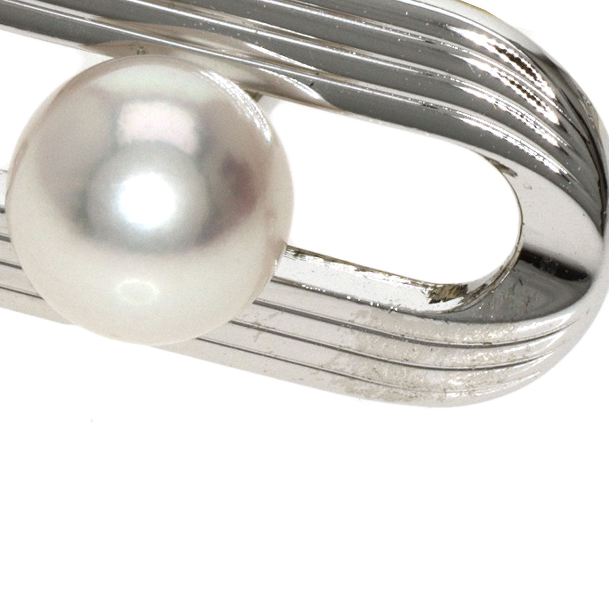 MIKIMOTO   cuffs Akoya pearl Pearl 0.3" Silver mens