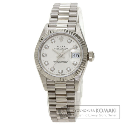 ROLEX DATEJUST 10P Diamond Watches 79179G K18 White Gold/K18 White Gold Ladies