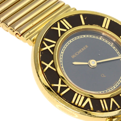 BUCHERER ROUND FACE Watches Gold Plated Gold Plated g　Ladies