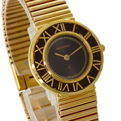 BUCHERER ROUND FACE Watches Gold Plated Gold Plated g　Ladies