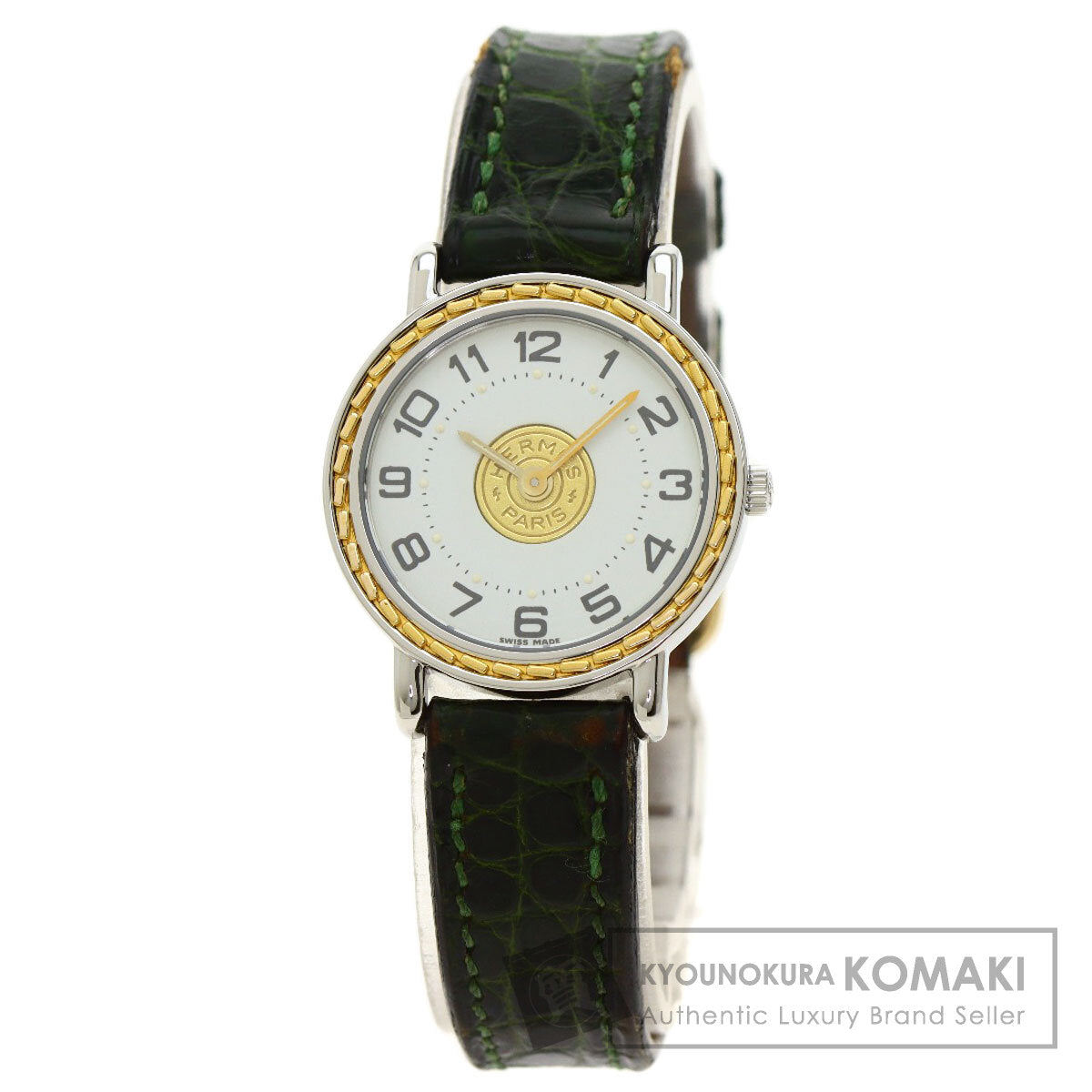 HERMES Serie Watches  Stainless Steel/Leather Ladies