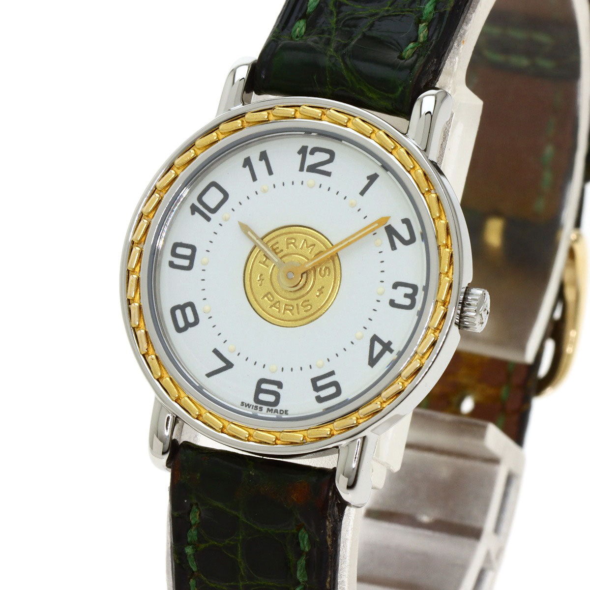 HERMES Serie Watches  Stainless Steel/Leather Ladies