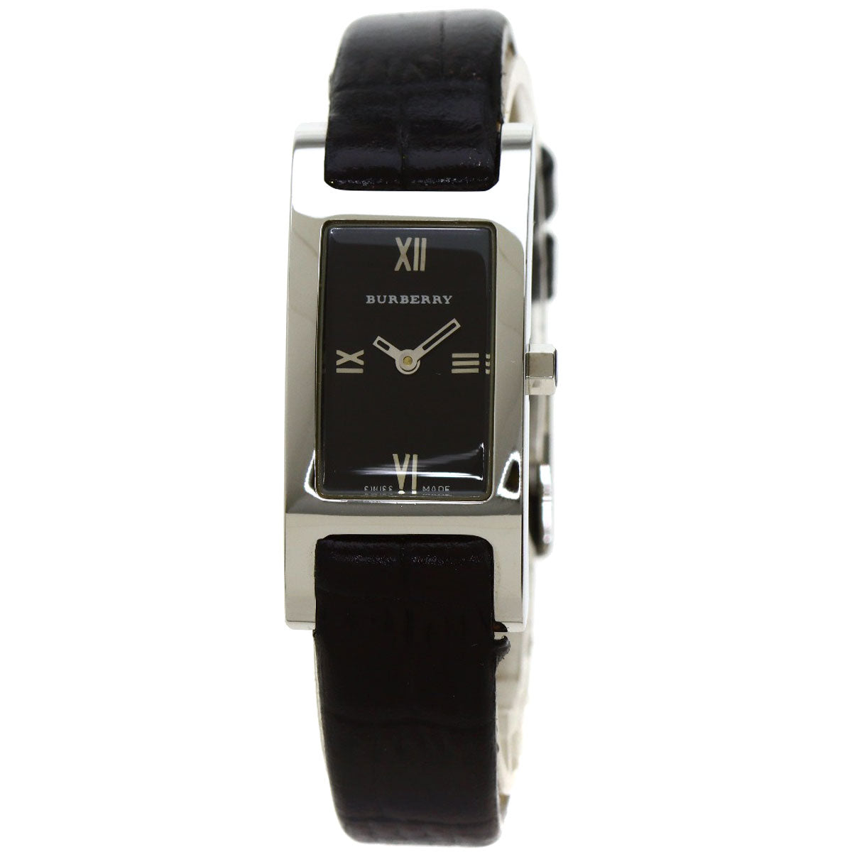 BURBERRY Square face Watches 14000L Stainless Steel/Leather Ladies