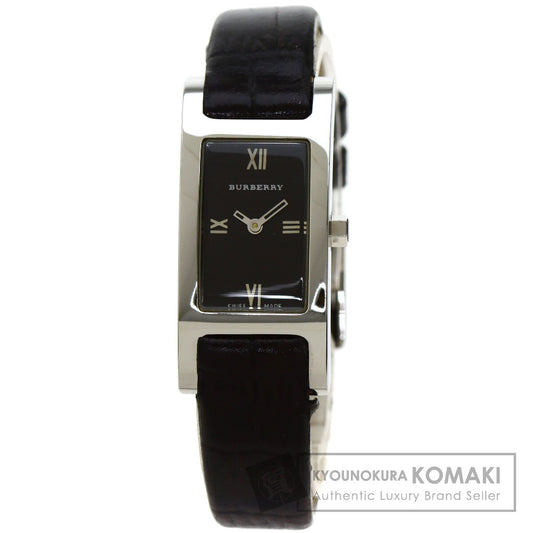 BURBERRY Square face Watches 14000L Stainless Steel/Leather Ladies