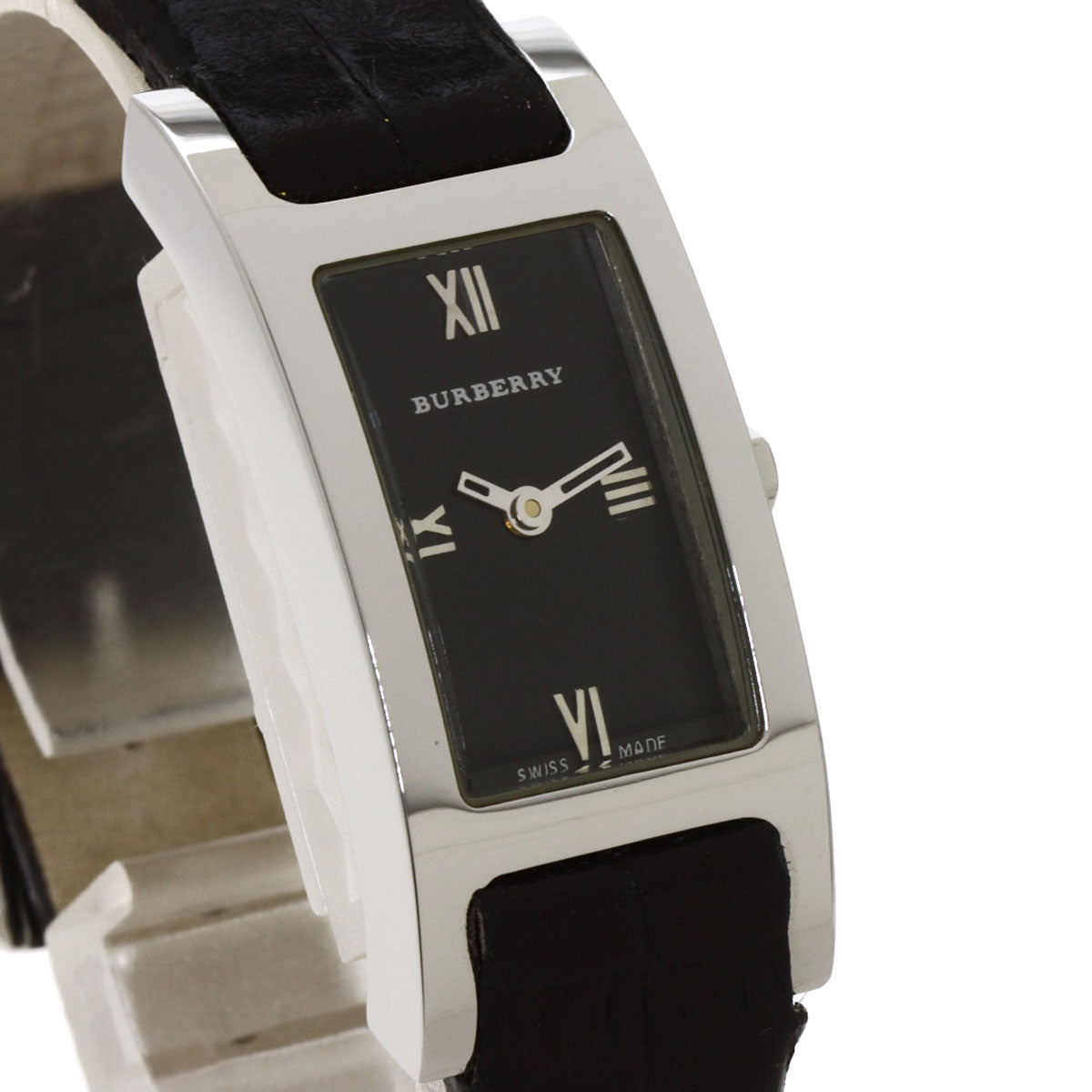 BURBERRY Square face Watches 14000L Stainless Steel/Leather Ladies