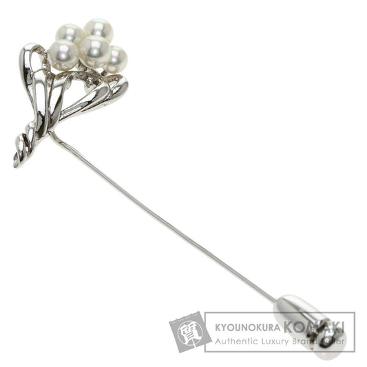 TASAKI   Brooch Akoya pearl Pearl Silver Ladies