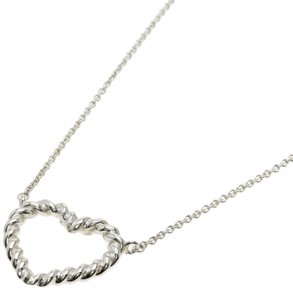 TIFFANY&Co.   Necklace Twist heart Silver Ladies