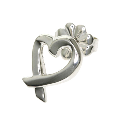 TIFFANY&Co.   earring Rubbing heart only one Silver Ladies