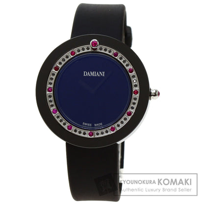 Damiani Belle Epoque Ruby Black Diamond Watches BCLSRB37 Ceramic/Rubber Ladies