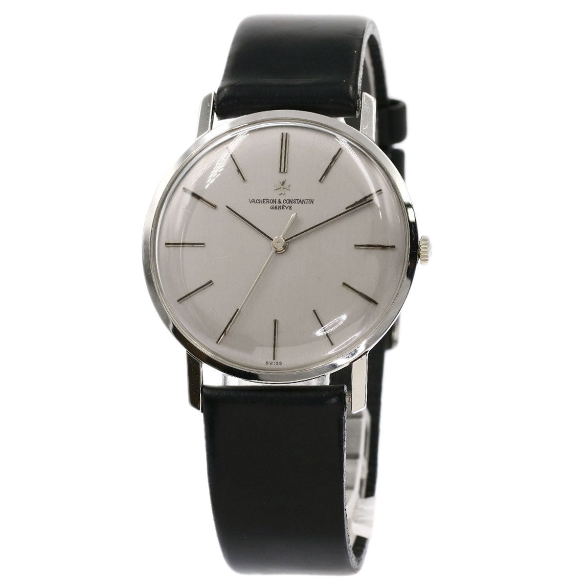 VACHERON CONSTANTIN Round face Watches 6563 Stainless Steel/Leather mens