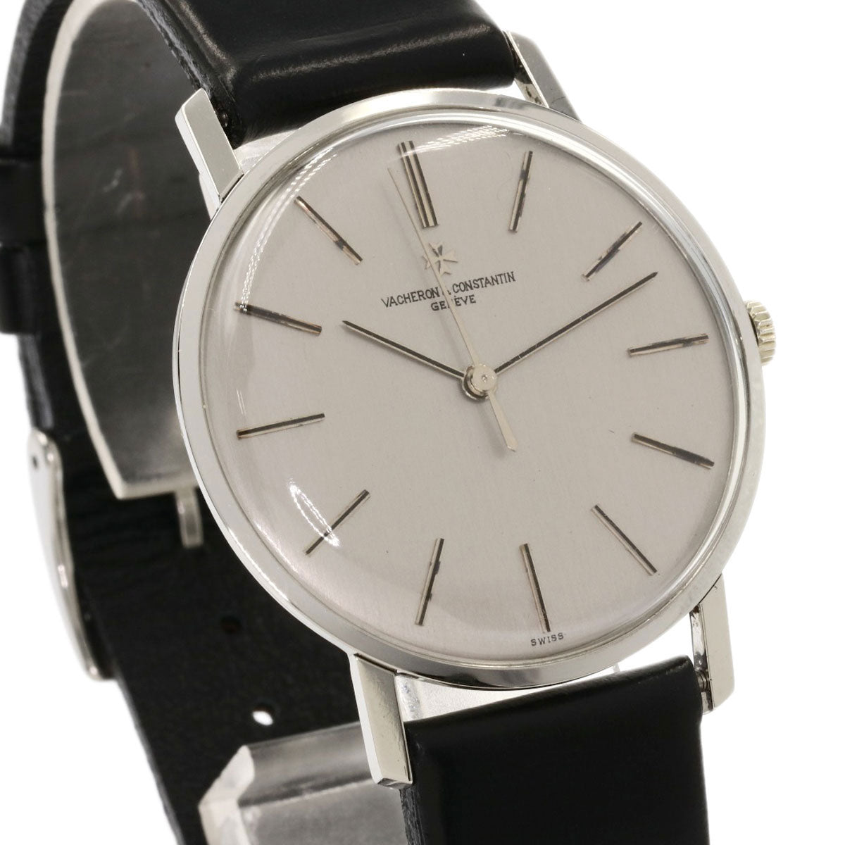 VACHERON CONSTANTIN Round face Watches 6563 Stainless Steel/Leather mens