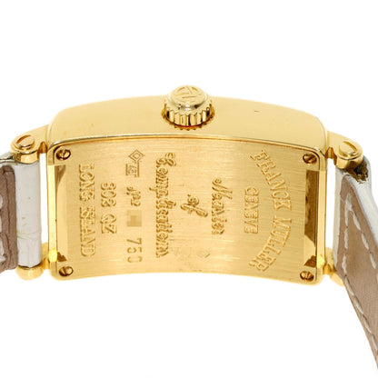 FRANCK MULLER Long Island Watches 802QZ K18 Yellow Gold/Leather Ladies