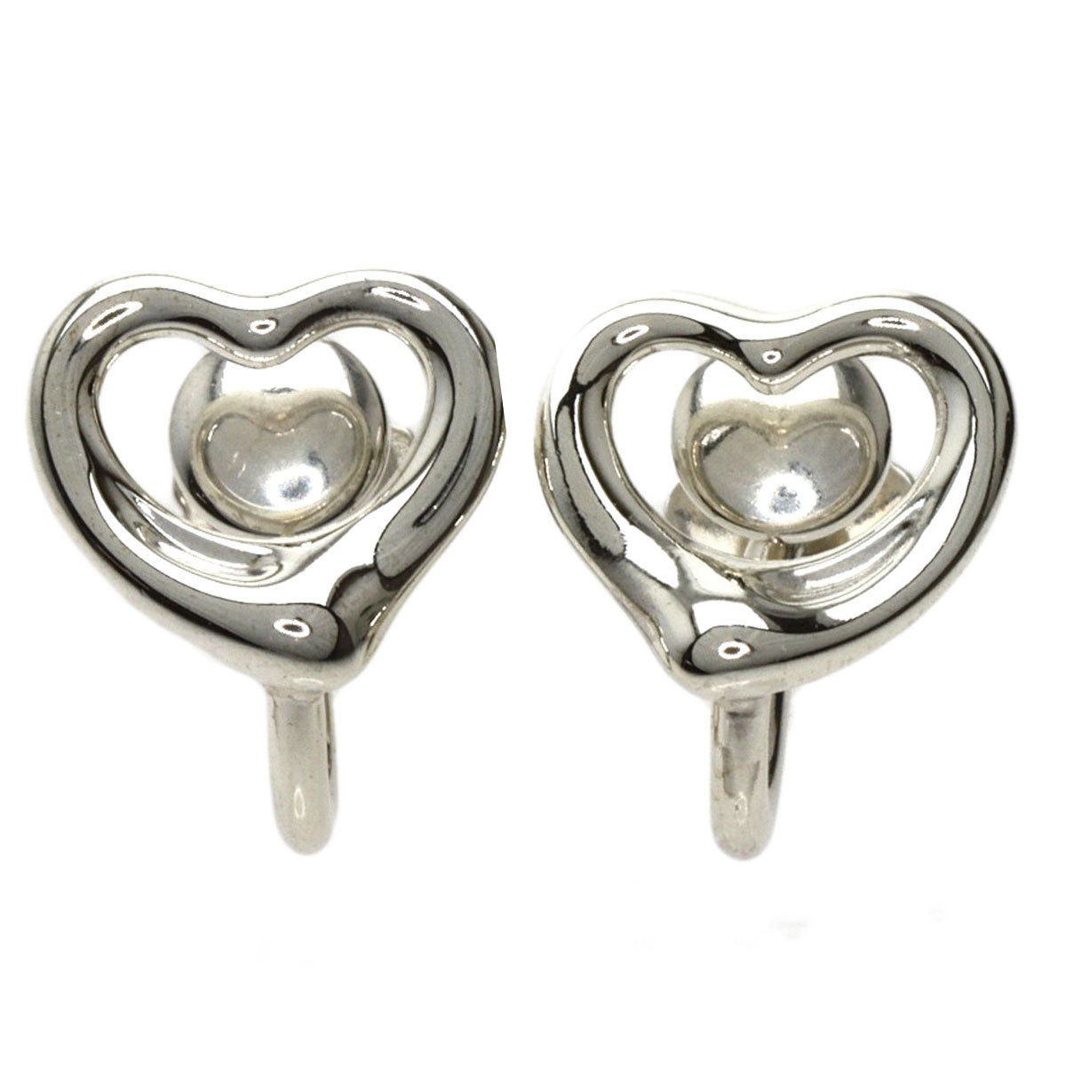 TIFFANY&Co.   Earring Open heart Silver Ladies