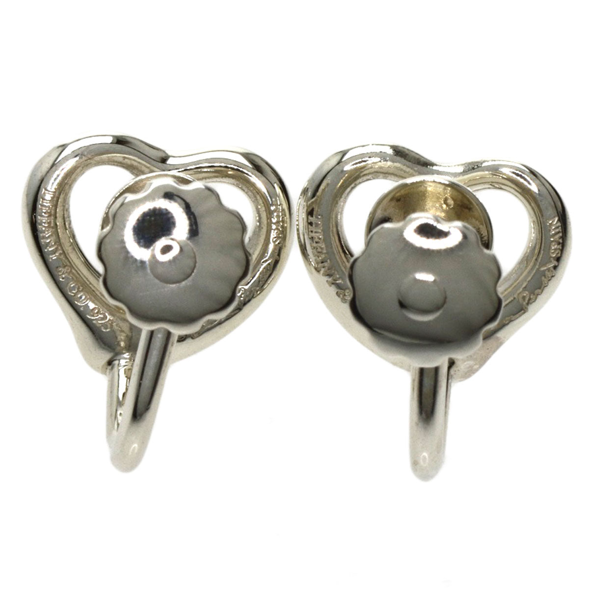 TIFFANY&Co.   Earring Open heart Silver Ladies