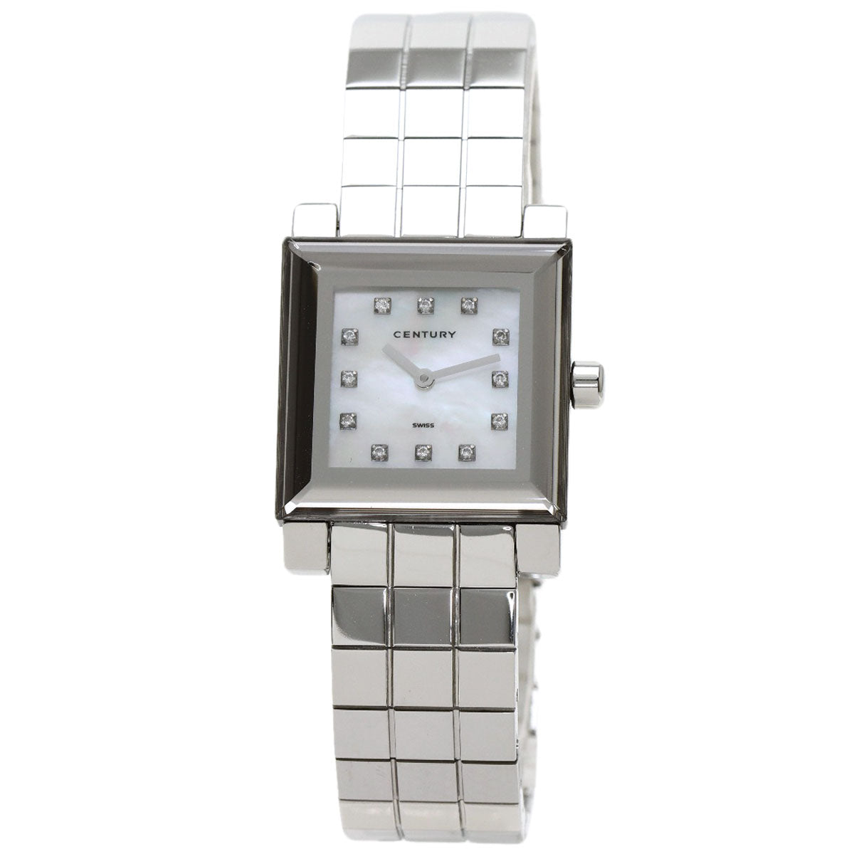 CENTURY Time Gem 12P Diamond Watches  Stainless Steel/Stainless Steel mens