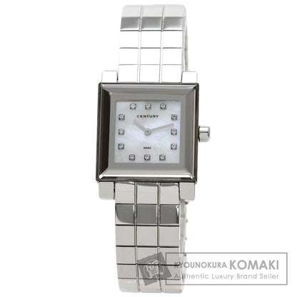 CENTURY Time Gem 12P Diamond Watches  Stainless Steel/Stainless Steel mens