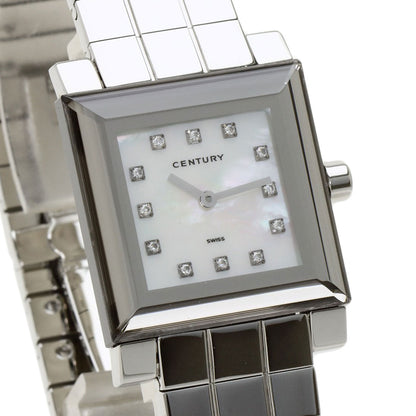 CENTURY Time Gem 12P Diamond Watches  Stainless Steel/Stainless Steel mens