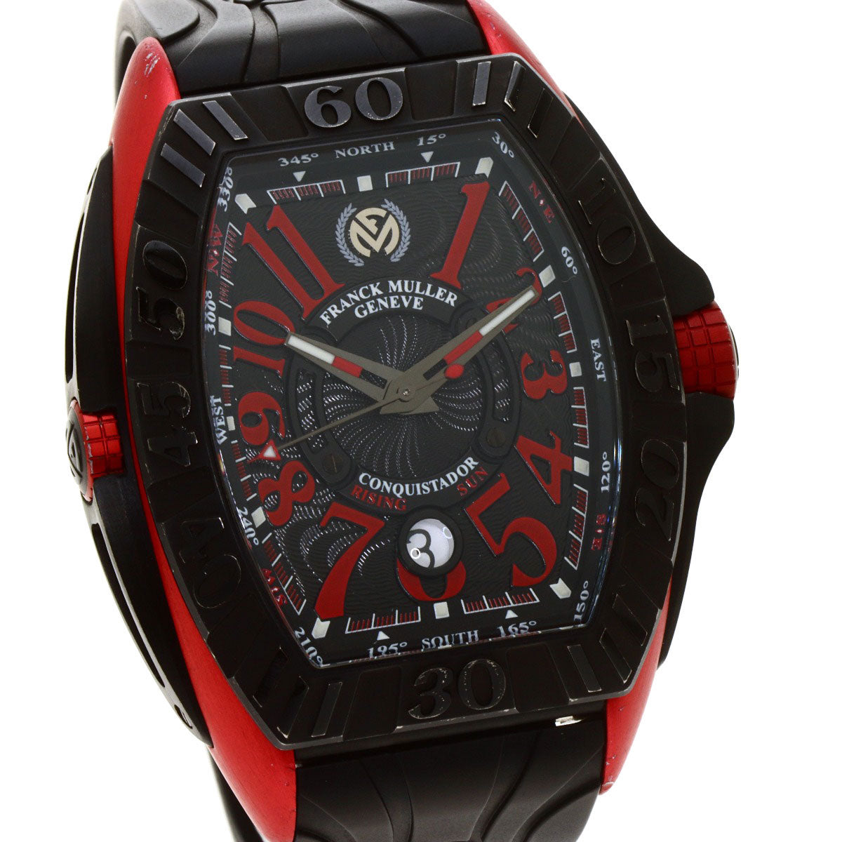 FRANCK MULLER Conquistador Grand Prix Rising Sun Japan Limited 100 Watches 8900SCGPJRS Titanium/Rubber mens