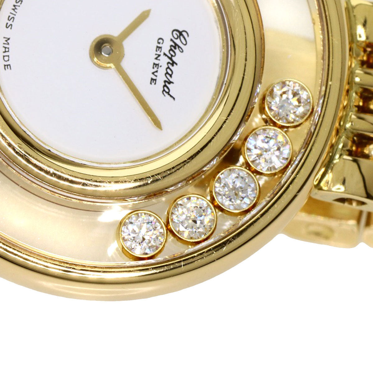 Chopard Happy diamond manufacturer overhauled Watches 20/6147 K18 Yellow Gold/18K Yellow Gold Ladies