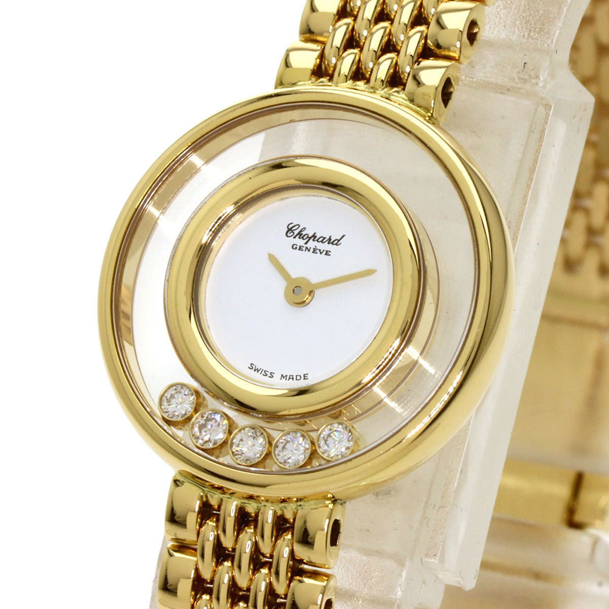 Chopard Happy diamond manufacturer overhauled Watches 20/6147 K18 Yellow Gold/18K Yellow Gold Ladies