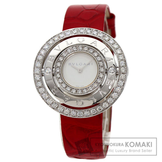 BVLGARI Astrare Cherki Watches AEW36G K18 White Gold/Leather Ladies