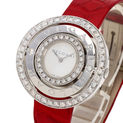 BVLGARI Astrare Cherki Watches AEW36G K18 White Gold/Leather Ladies