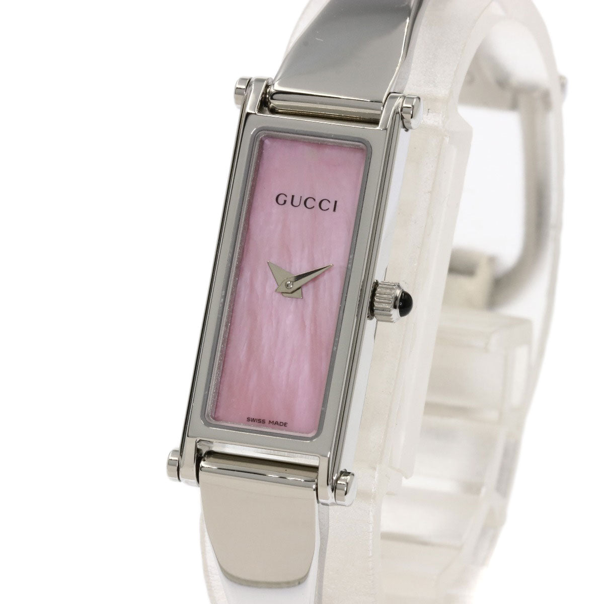 GUCCI Square face Watches 1500L Stainless Steel/Stainless Steel Ladies