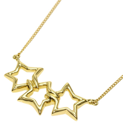 TIFFANY&Co.   Necklace Triple star K18 Yellow Gold Ladies