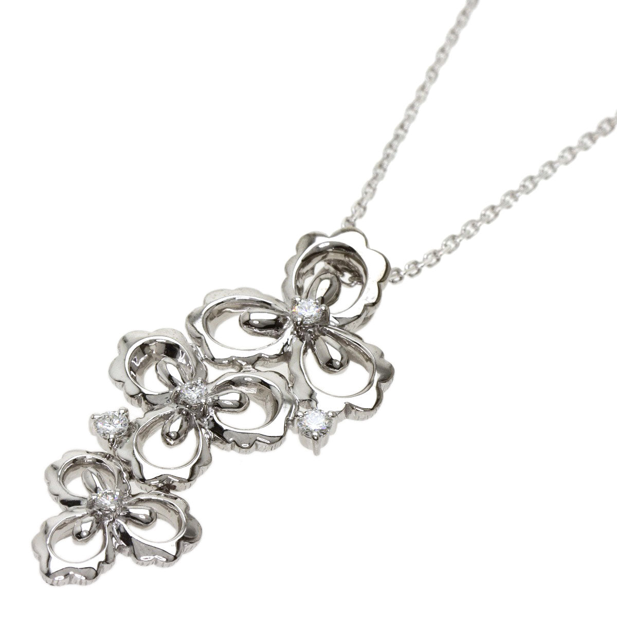 NINA RICCI   Necklace Diamond K18 White Gold Ladies