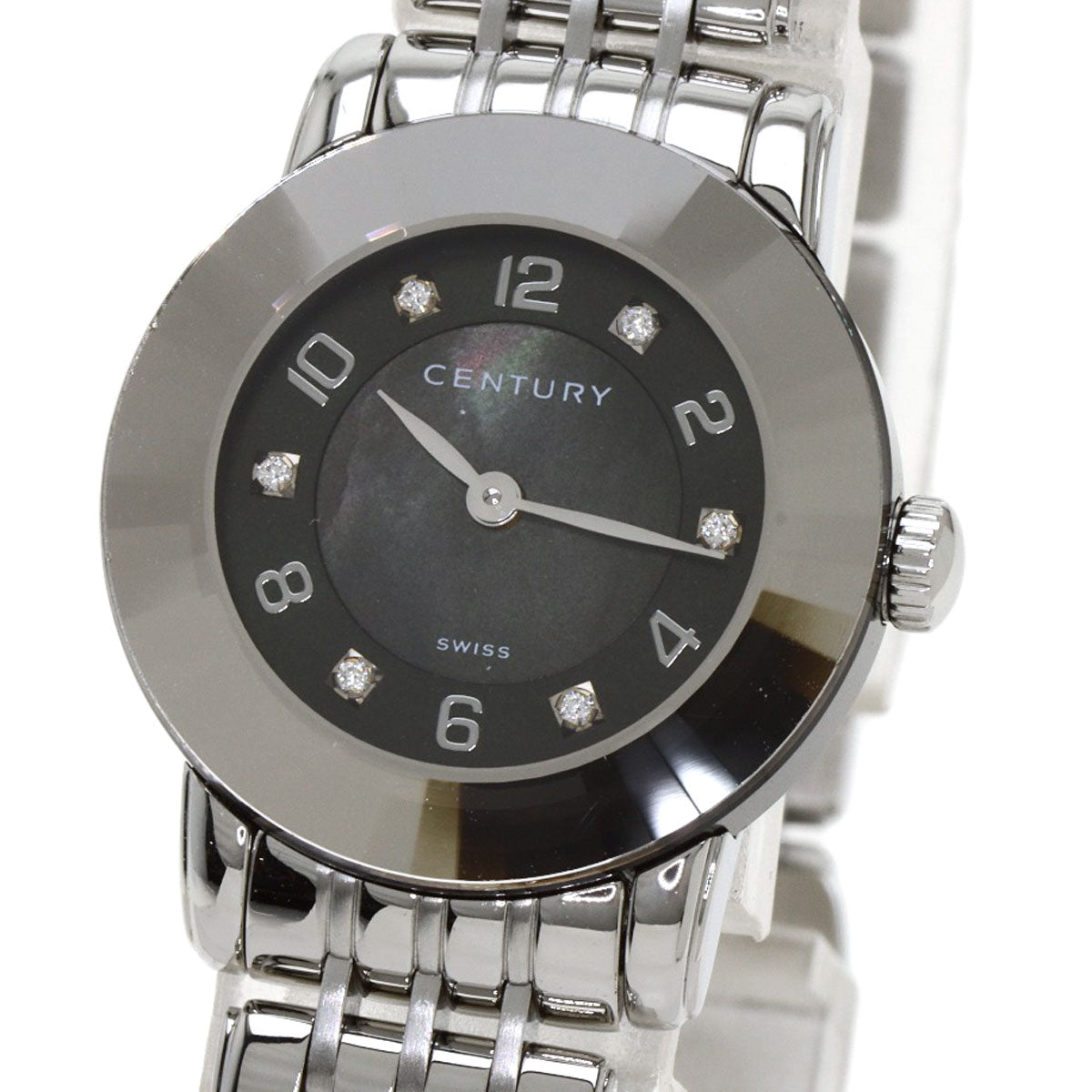 CENTURY Elegance Watches 648.7.S.N5B.12.SF Stainless Steel/Stainless Steel Ladies