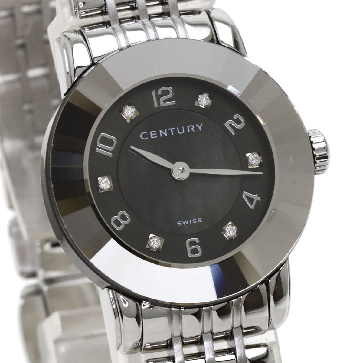 CENTURY Elegance Watches 648.7.S.N5B.12.SF Stainless Steel/Stainless Steel Ladies