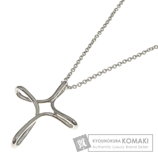 TIFFANY&Co.   Necklace Open cross Silver Ladies