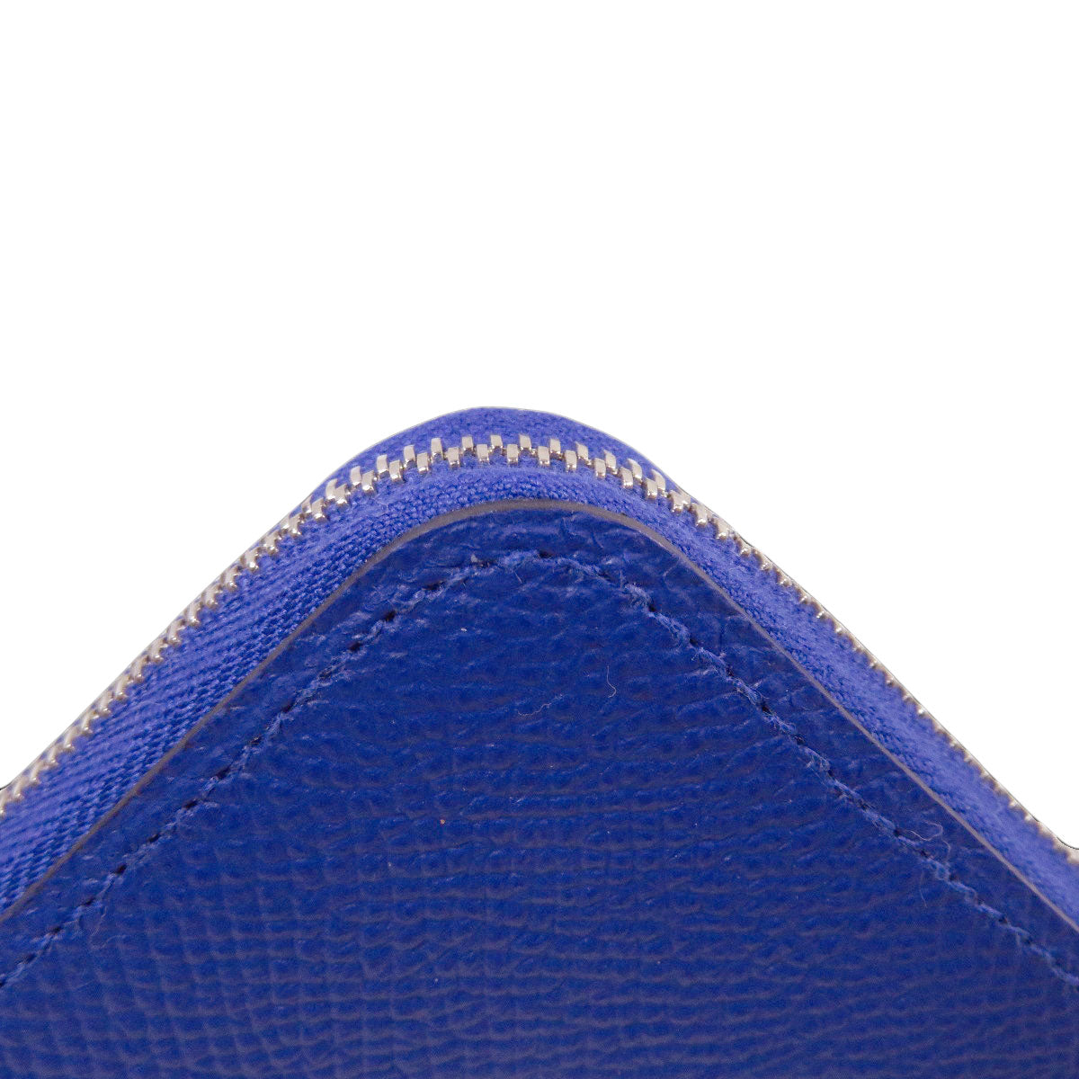 HERMES   coin purse Azap Silk-In Compact Blue Electric SilverHardware Epsom Ladies