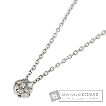 Ponte Vecchio   Necklace Flower motif Diamond K18 White Gold Ladies