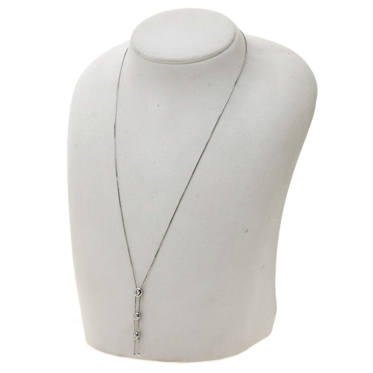 TASAKI   Necklace Trilogy Diamond K18 White Gold Ladies