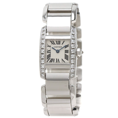 CARTIER Tankissim MM DiamondBezel Watches WE70039H K18 White Gold/K18 White Gold Ladies