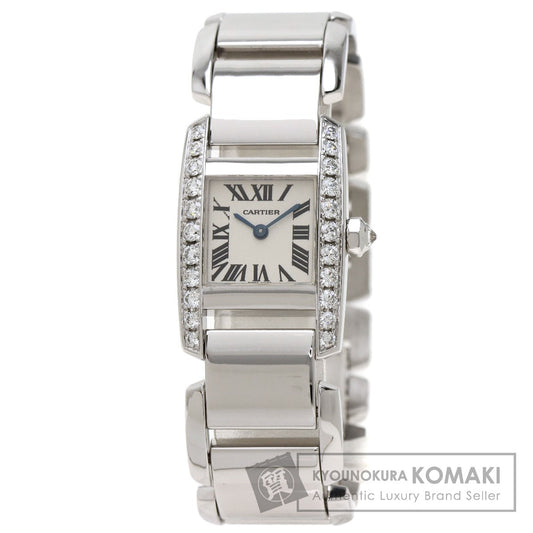 CARTIER Tankissim MM DiamondBezel Watches WE70039H K18 White Gold/K18 White Gold Ladies