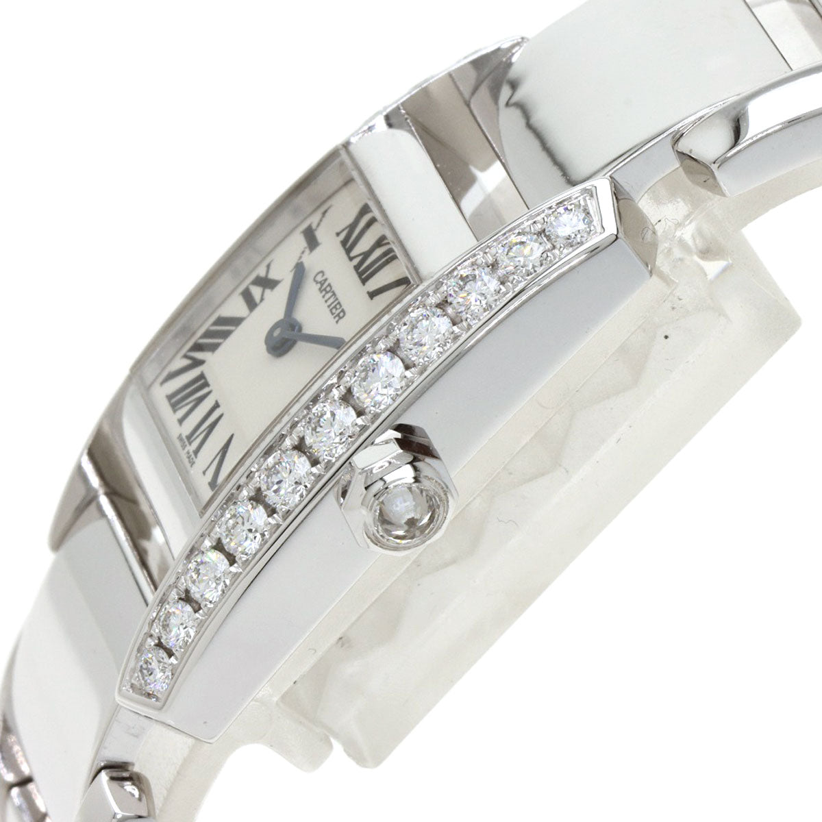 CARTIER Tankissim MM DiamondBezel Watches WE70039H K18 White Gold/K18 White Gold Ladies