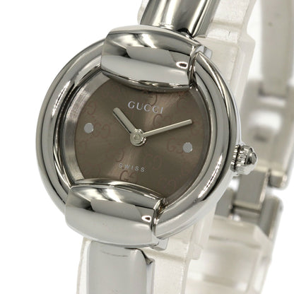 GUCCI GG dial Watches 1400L Stainless Steel/Stainless Steel Ladies