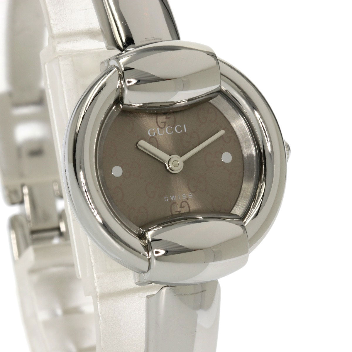 GUCCI GG dial Watches 1400L Stainless Steel/Stainless Steel Ladies