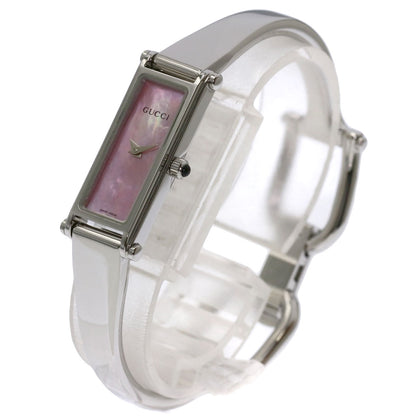 GUCCI Square Face Shell Watches 1500L Stainless Steel/Stainless Steel Ladies