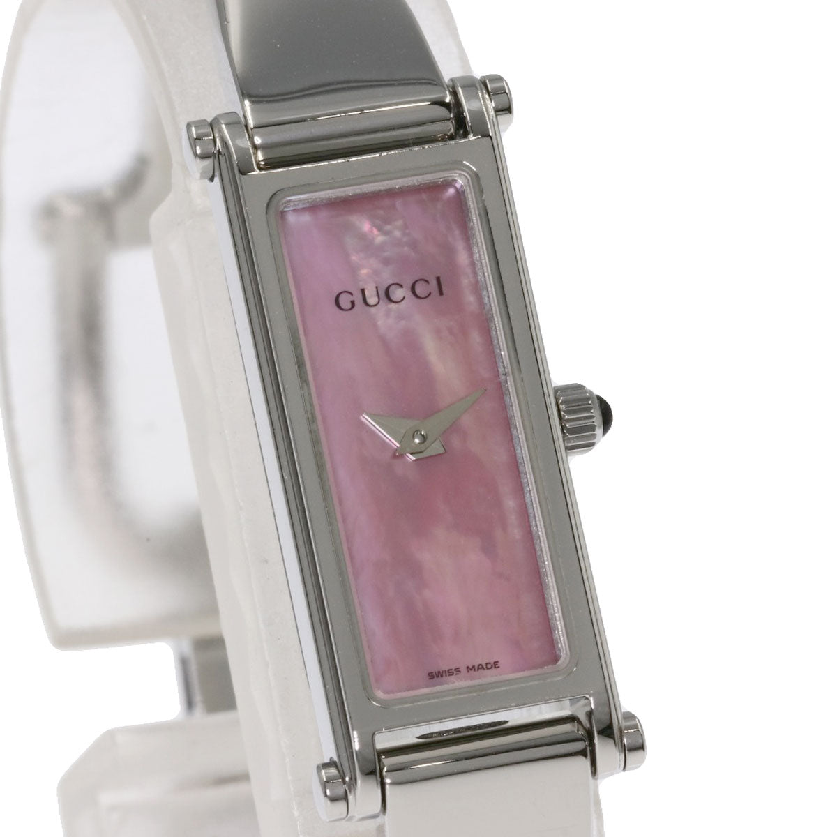 GUCCI Square Face Shell Watches 1500L Stainless Steel/Stainless Steel Ladies