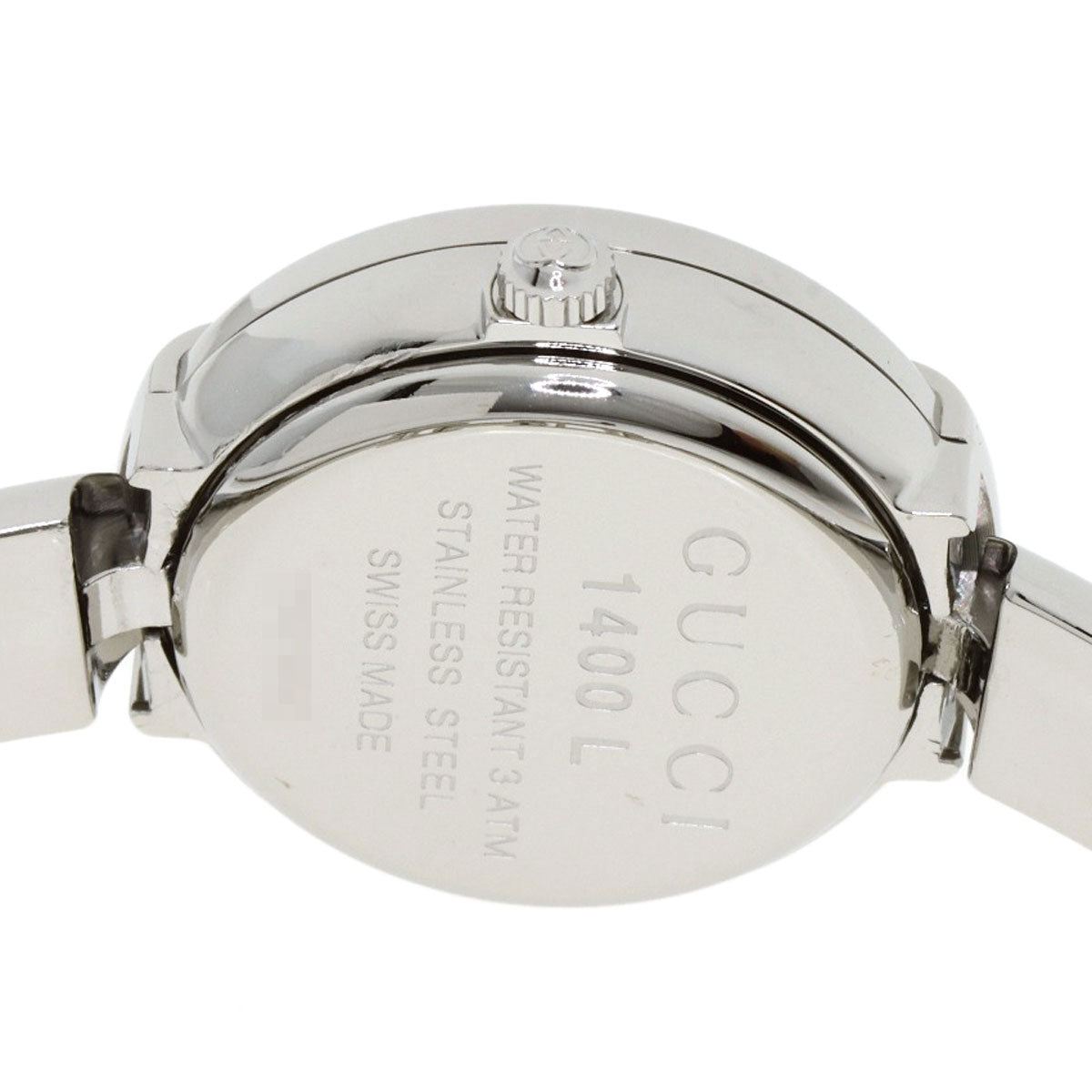 GUCCI bangle square face GG Watches 1400L Stainless Steel/Stainless Steel Ladies