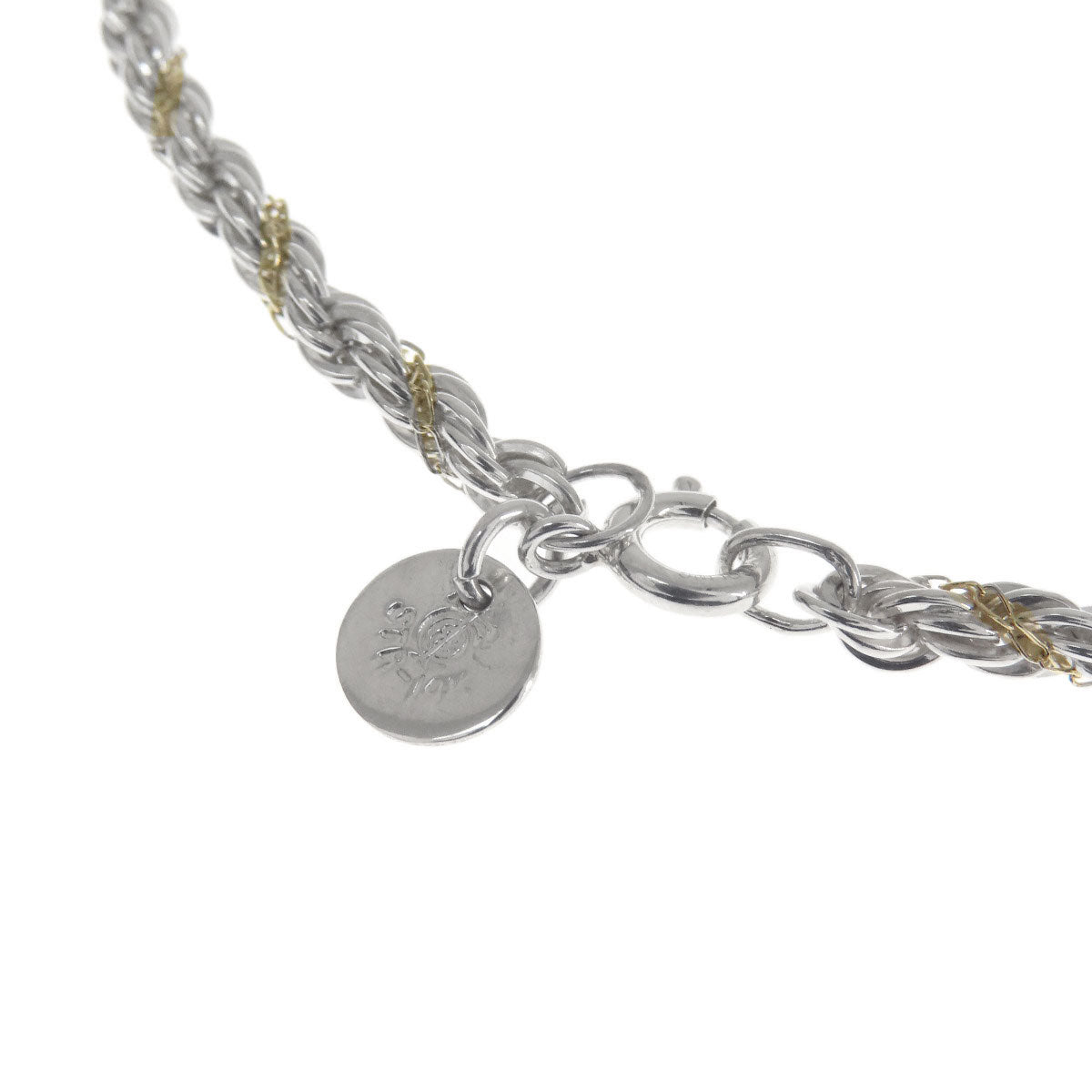 TIFFANY&Co.   Bracelet twist chain Silver K14 Yellow GoldLadies