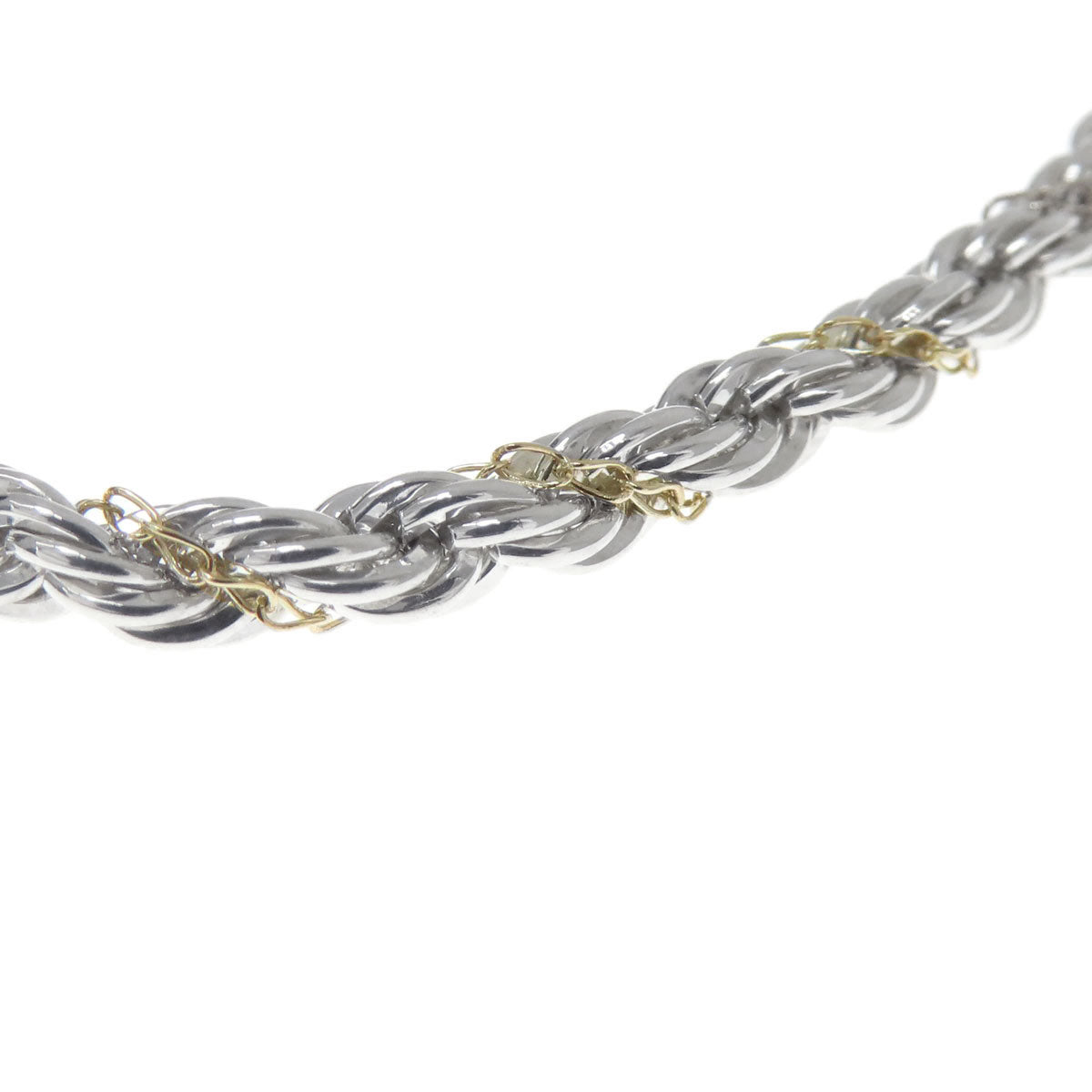 TIFFANY&Co.   Bracelet twist chain Silver K14 Yellow GoldLadies