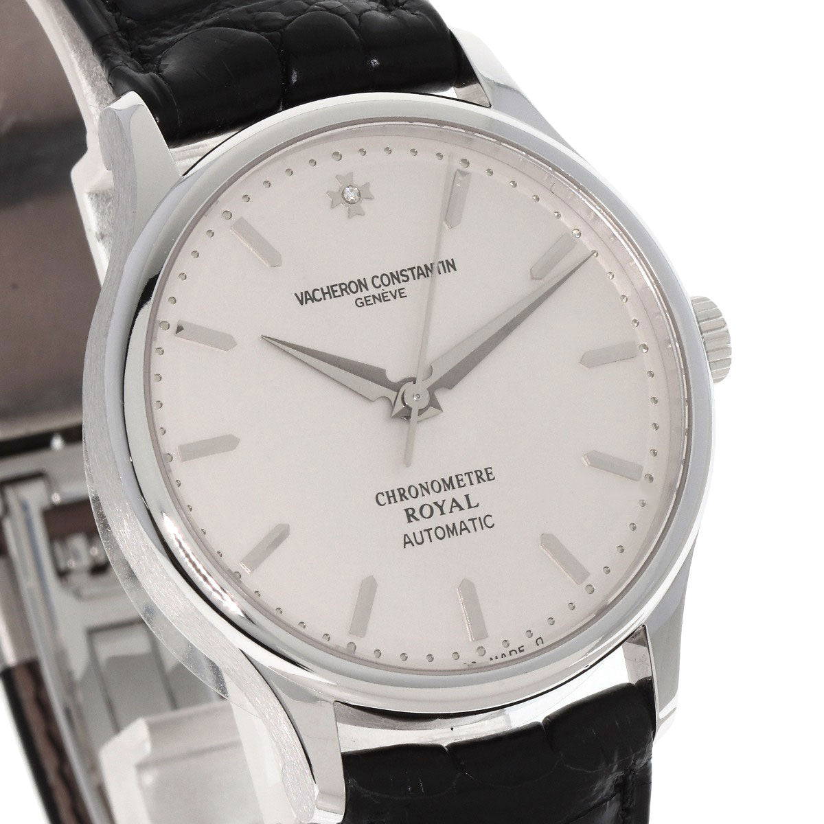 VACHERON CONSTANTIN Chronometer Royale Watches 47021/000G-8653 K18 White Gold/Leather mens