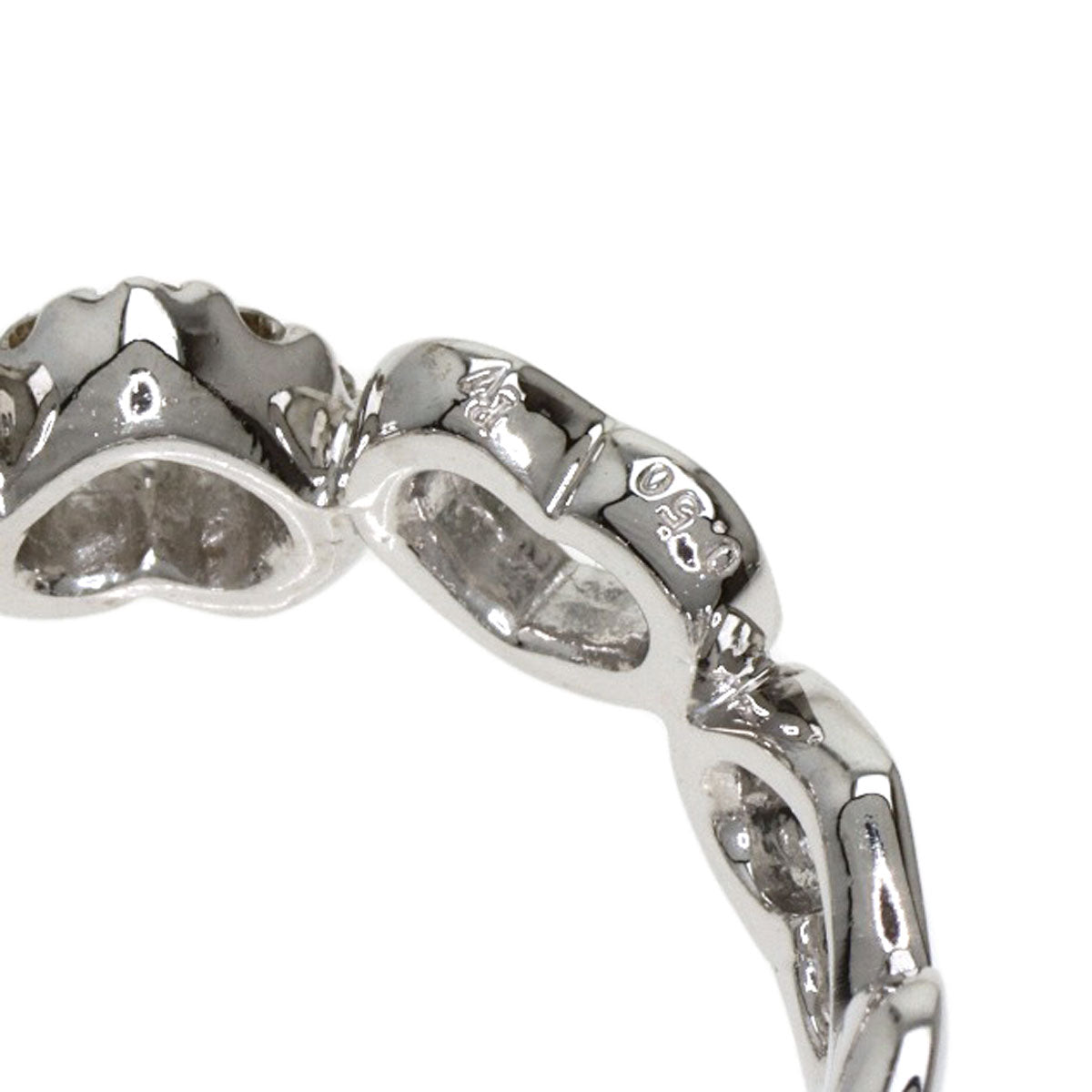 Ponte Vecchio   Ring Heart motif Diamond K18 White Gold Ladies